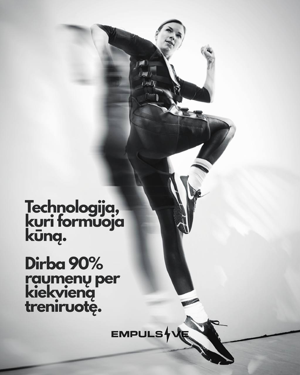 WIEMSPRO technologija, kuri formuoja kūną — dirba 90% raumenų per kiekvieną EMS treniruotę